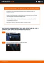 Montagesatz Endschalldämpfer-Erneuerung beim KIA Sportage I SUV Cabrio (FM) - Griffe und Kniffe