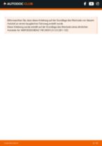 MERCEDES-BENZ C-CLASS (W202) Koppelstange hinten und vorne austauschen: Anweisung pdf