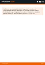 Comment changer Étrier MERCEDES-BENZ Série 124 arrière + avant - Manuel pdf