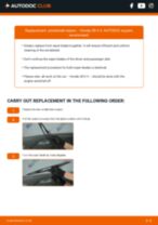 Step by step PDF-tutorial on Wiper Blades HONDA CR-V II (RD_) replacement