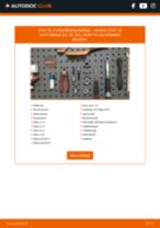 Steg-för-steg-guide i PDF om att byta Fjäderbenslagring i HONDA CIVIC VII Hatchback (EU, EP, EV)