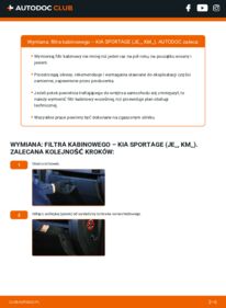 Jak wymienić Filtr powietrza kabinowy Sportage II (JE, KM) 2.0 16V 4WD