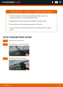 Kā veikt nomaiņu: 2.0 (RD5) Honda CR-V II Stikla tīrītāja slotiņa