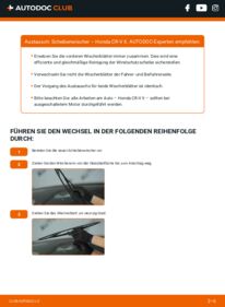Wie der Wechsel ausgeführt wird: Scheibenwischer 2.0 (RD5) Honda CR-V II