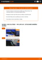 Soli-pa-solim PDF apmācība kā nomaināms VW LUPO (6X1, 6E1) Stikla tīrītāja slotiņa
