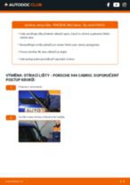 Podrobné PDF tutoriály, jak vyměnit List stěrače na autě PORSCHE 944 Convertible