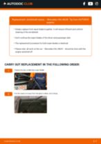 MERCEDES-BENZ VITO Bus (W639) change Wiper Blades front: guide pdf
