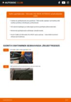 Online-ohjekirja, kuinka vaihtaa Tuulilasinpyyhkijät MERCEDES-BENZ VITO Bus (W639) -malliin