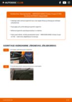Tasuta PDF-formaadis automudeli S-klass 2015 osade vahetusjuhised