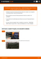 Tutorial passo a passo em PDF sobre a substituição de Escovas do Limpa Vidros no MERCEDES-BENZ S-CLASS Coupe (C140)