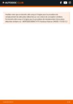 Révision MERCEDES-BENZ VIANO (W639) : des manuels illustrés pour les contrôles d'entretien à effectuer régulièrement