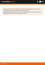 Mainīties MERCEDES-BENZ VIANO (W639) Stūres šķērsstiepņa uzgalis - soli-pa-solim pamācības PDF