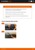 Kā nomainīt aizmugurē un priekšā Stikla tīrītāja slotiņa VOLVO XC90 II - instrukcijas tiešsaistes