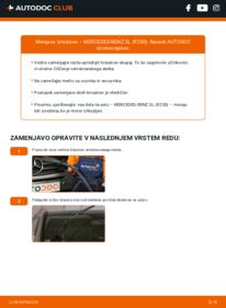 Kako izvesti menjavo: Metlica brisalnika stekel SL Cabrio (R230) 500 5.0 (230.475)