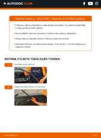 Kaip atlikti keitimą: Volvo XC90 1 D5 AWD Valytuvo gumelė