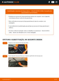 Como realizar a substituição de Escovas do Limpa Vidros 2.0 D5 AWD Volvo XC90 II