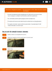 Cum să efectuați înlocuirea: Lamela stergator Hyundai Santa Fe 2 2.2 CRDi 4x4