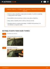 Kaip atlikti keitimą: Hyundai H350 Minibus 2.5 CRDI Valytuvo gumelė