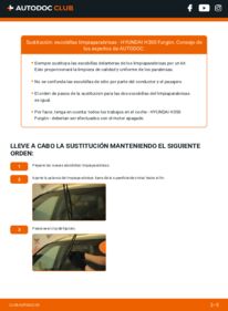 Cómo sustitución de Escobillas de Limpiaparabrisas 2.5 CRDI Hyundai H350 Furgón