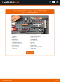 How to carry out replacement: Strut Mount 2.0 TDI Seat Exeo st