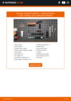 MERCEDES-BENZ E-CLASS Estate (S210) gale dešinė Stabdžių apkaba pakeisti: žinynai pdf