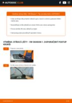 Kdy vyměnit Ochranný plech proti rozstřikování VW SHARAN (7M8, 7M9, 7M6): příručka pdf