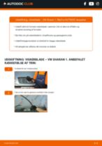 DIY-manual til udskiftning af Viskerblade i VW SHARAN