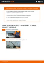 Lépésről-lépésre PDF-útmutató - VW SHARAN (7M8, 7M9, 7M6) Törlőlapát csere