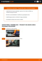 Trin-for-trin PDF-tutorial om skift af PEUGEOT 406 (8B) Viskerblade