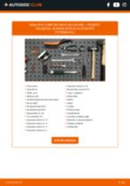 Vodič PDF po korakih za menjavo PEUGEOT 406 (8B) Blazilnik