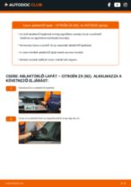CITROËN ZX Hatchback (N2) 1995 javítási és kezelési útmutató pdf