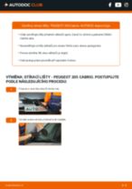 Profesionální průvodce výměnou součástky Olejovy filtr na tvém autě Peugeot 205 Cabrio 1.4