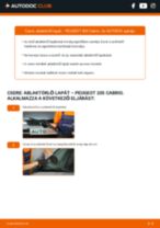 Hogyan végezzek Ablaktörlő cserét 205 II Hatchback 1.9 GTI autómban? Lépésről-lépésre útmutatók