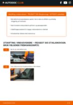 PDF med trinn for trinn-veiledning for bytte av PEUGEOT 505 Break (551D) Vindusviskere