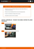 Steg-för-steg-guide i PDF om att byta Torkarblad i PEUGEOT 505 Break (551D)