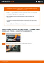 Manual online sobre a substituição de Escovas de para brisa em CITROËN XSARA Coupe (N0)