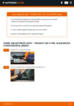 Hogyan végezzek Ablaktörlő cserét 205 Cabrio 1.4 autómban? Lépésről-lépésre útmutatók