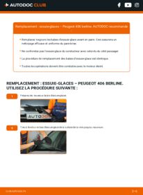 Comment effectuer un remplacement de Essuie-glace 2.0 HDI 110 Peugeot 406 Berline