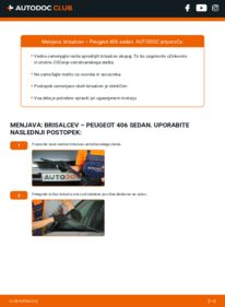 Kako izvesti menjavo: Metlica brisalnika stekel 406 Sedan 2.0 HDI 110