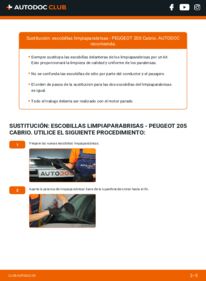 Cómo sustitución de Escobillas de Limpiaparabrisas 1.6 CTI Peugeot 205 Cabrio