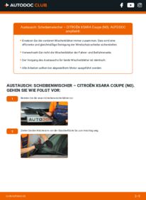 Wie der Wechsel durchführt wird: Scheibenwischer Citroen Xsara Coupe 1.6 16V tauschen