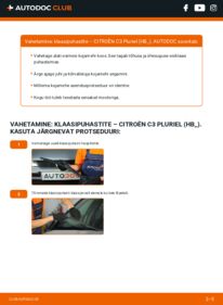 Kuidas välja vahetamist läbi viia: Citroën C3 Pluriel 1.4 HDi Pesurikumm