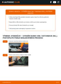 Ako vykonať výmenu: Stieracia liżta na Xsara Van / Hatchback (N3) 2.0 HDi
