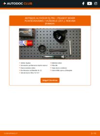 Kaip atlikti keitimą: PEUGEOT BOXER Platform/Chassis (ZCT_) 2.5 D Alyvos filtras