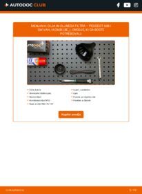 Kako izvesti menjavo: Oljni filter 508 I SW Van / Kombi (8E_) 2.0 HDi