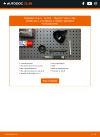 Jak wymienić Filtr oleju 405 II Van / Kombi (4E_) 1.9 D
