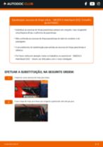 Tutorial passo a passo em PDF sobre a substituição de Escovas do Limpa Vidros no MAZDA 6 Hatchback (GG)