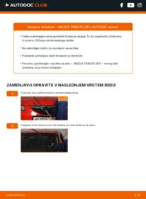 Kako izvesti menjavo: Metlica brisalnika stekel Tribute Kombi (EP) 2.0 4WD (EPEW)