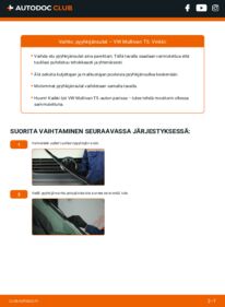 Kuinka vaihtaa Pyyhkijänsulat 2.5 TDI VW Multivan T5 -autoon