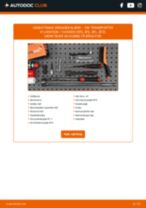 Trin-for-trin PDF-tutorial om skift af VW TRANSPORTER VI Platform/Chassis (SFD, SFE, SFL, SFZ) Bremsekaliber